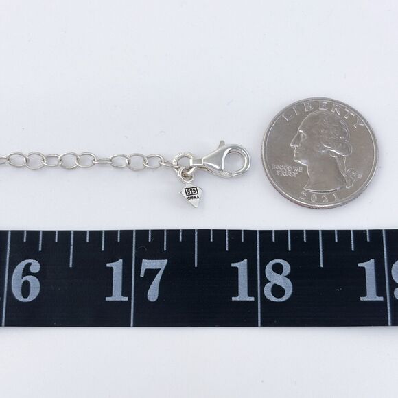 Silpada "Still Shining" Sterling Silver Hammered Circle Disc Necklace 18" N1984 - Picture 3 of 4